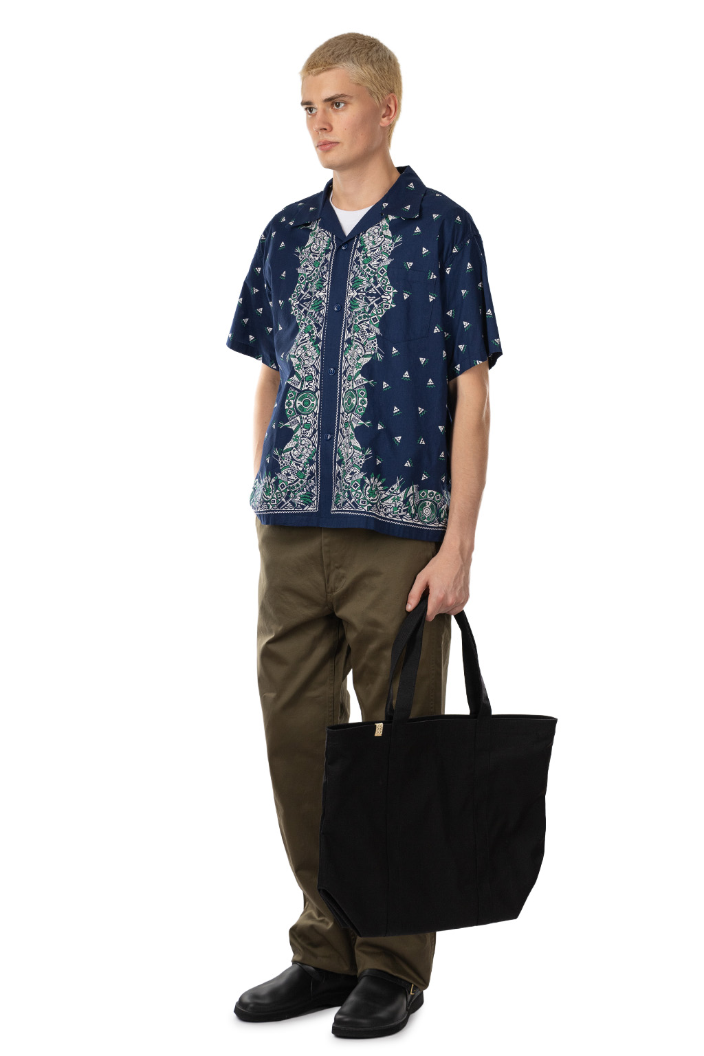 Sugar Cane - Bandana Patchwork Print - Navy